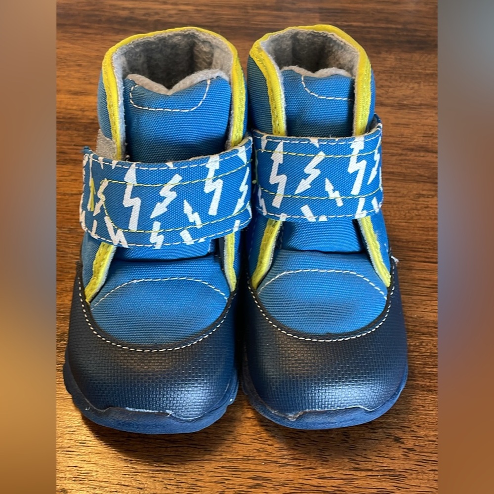 See Kai Run Blue and Yellow Kids Boots